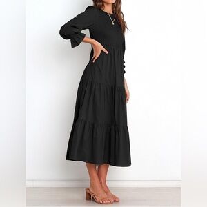 Tobrief Elegant Black‎ Women's Dress Size 2XL
